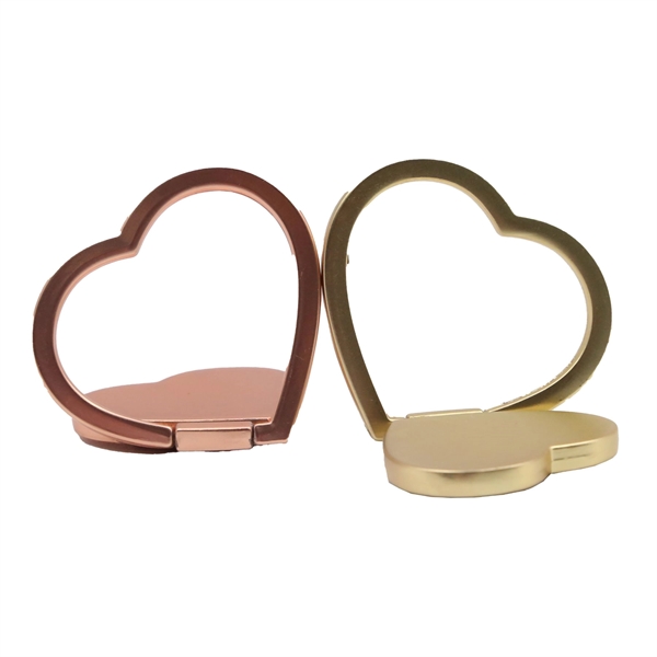 Heart Shaped Rotating Cell Phone Ring stand grip holder - Heart Shaped Rotating Cell Phone Ring stand grip holder - Image 0 of 5