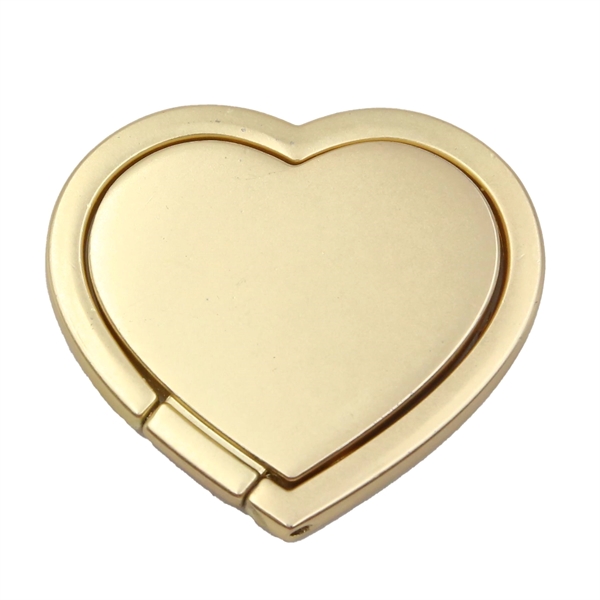 Heart Shaped Rotating Cell Phone Ring stand grip holder - Heart Shaped Rotating Cell Phone Ring stand grip holder - Image 4 of 5
