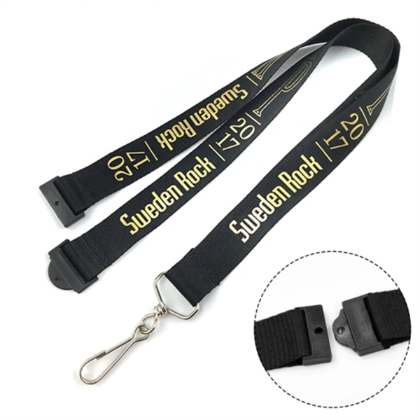 3/4" Polyester Lanyards with Safety Breakaway Badge Holder - 3/4" Polyester Lanyards with Safety Breakaway Badge Holder - Image 2 of 8