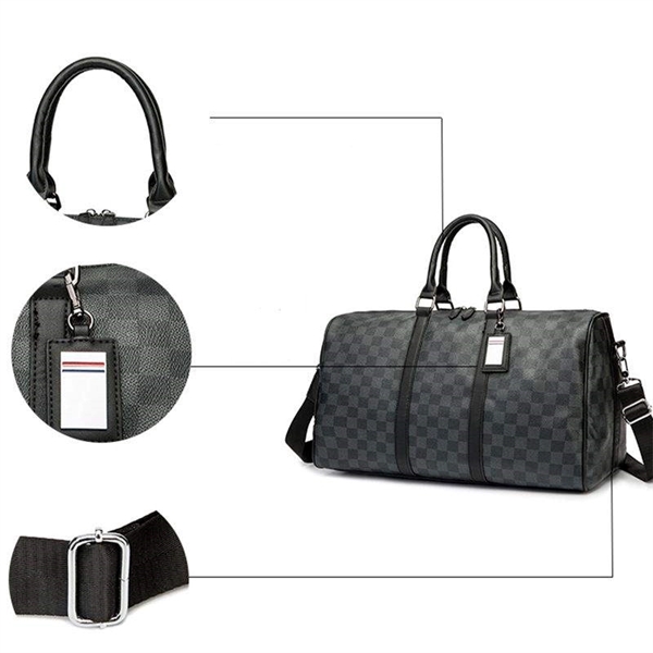 Leather Large Capacity Travel Duffel Bag - Leather Large Capacity Travel Duffel Bag - Image 1 of 4