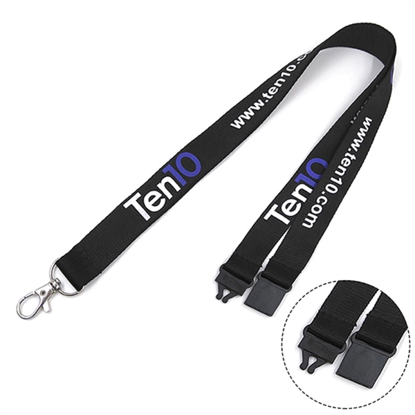 1" Dye-Sublimation Lanyard w/ Safety Breakaway - 1" Dye-Sublimation Lanyard w/ Safety Breakaway - Image 0 of 8