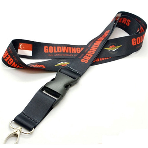 1" Sublimated Lanyard w/ Buckle Release Badge Holder - 1" Sublimated Lanyard w/ Buckle Release Badge Holder - Image 10 of 10