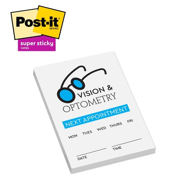 Post-it® Custom Printed Super Sticky Notepad - 2" x 3" - Post-it® Custom Printed Super Sticky Notepad - 2" x 3" - Image 0 of 1