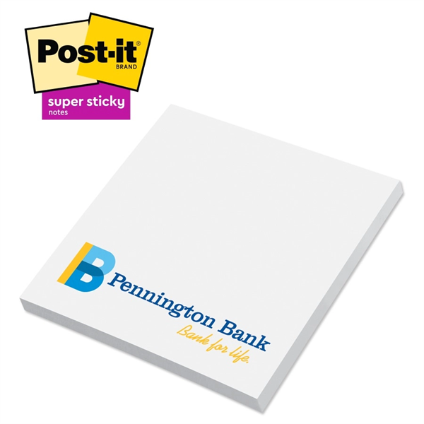 Post-it® Custom Printed Super Sticky Notepad - 3" x 3" - Post-it® Custom Printed Super Sticky Notepad - 3" x 3" - Image 0 of 1