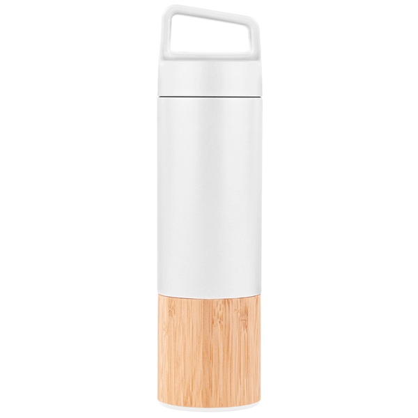 20oz. Bamboo-Wrapped Insulated Water Bottle with Handle & Po - 20oz. Bamboo-Wrapped Insulated Water Bottle with Handle & Po - Image 2 of 2