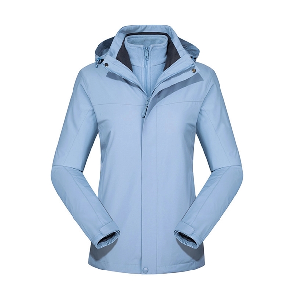 Waterproof Detachable 2-layer Hiking Jacket & Outdoor Coat - Waterproof Detachable 2-layer Hiking Jacket & Outdoor Coat - Image 5 of 18