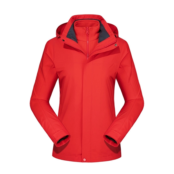 Waterproof Detachable 2-layer Hiking Jacket & Outdoor Coat - Waterproof Detachable 2-layer Hiking Jacket & Outdoor Coat - Image 8 of 18