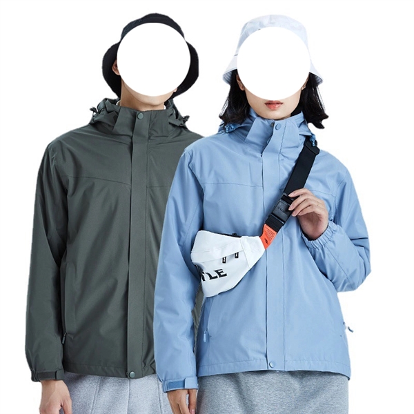 Waterproof Detachable 2-layer Hiking Jacket & Outdoor Coat - Waterproof Detachable 2-layer Hiking Jacket & Outdoor Coat - Image 12 of 18
