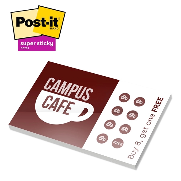 Post-it® Custom Printed Super Sticky Notepad - 3" x 5" - Post-it® Custom Printed Super Sticky Notepad - 3" x 5" - Image 2 of 2