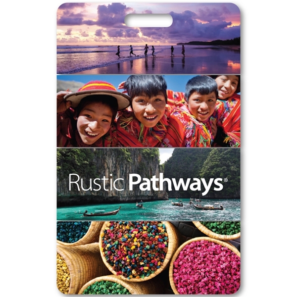 Luggage Tag Paneled Back for Writing, Small - Luggage Tag Paneled Back for Writing, Small - Image 0 of 1