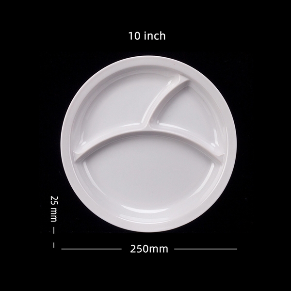 Mixture Three Compartment Food Plate - Mixture Three Compartment Food Plate - Image 1 of 1