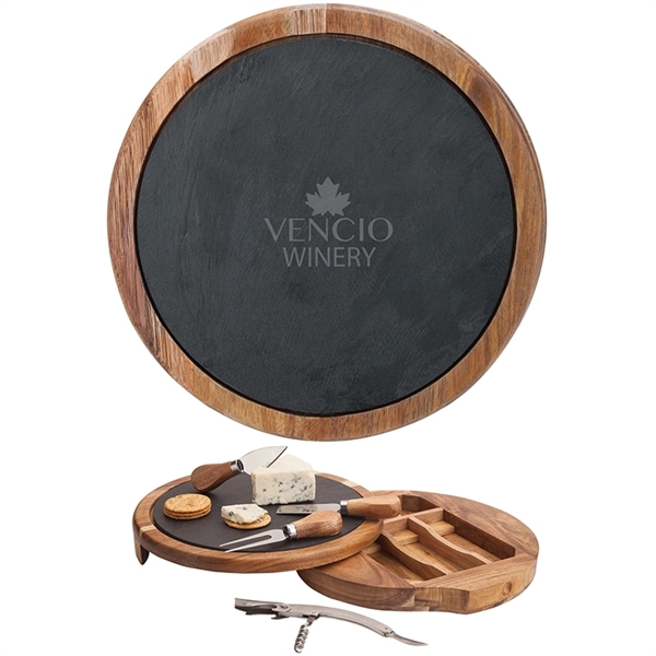 Normandy Cheese/Wine Charcuterie Set - Normandy Cheese/Wine Charcuterie Set - Image 1 of 4