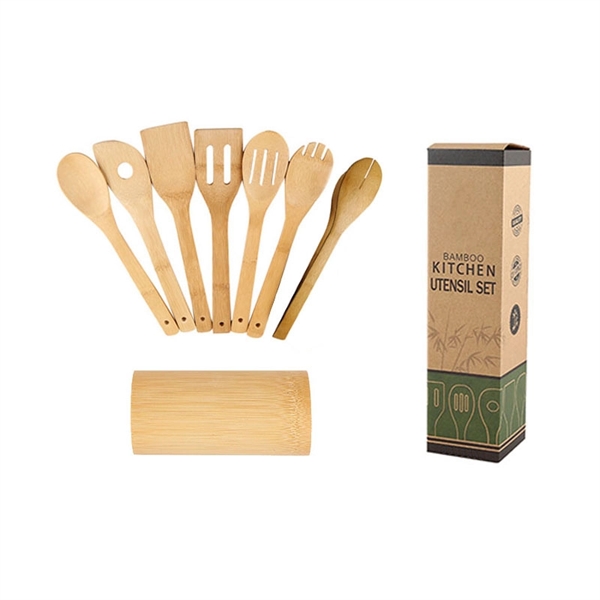 5pcs Bamboo Kitchen Set - 5pcs Bamboo Kitchen Set - Image 2 of 5