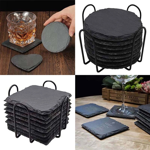 Stone Drink Coaster Holder - Stone Drink Coaster Holder - Image 5 of 6
