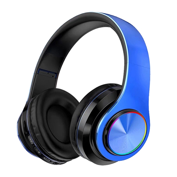 Over-Ear Bass Illuminated Bluetooth Headphones - Over-Ear Bass Illuminated Bluetooth Headphones - Image 1 of 1