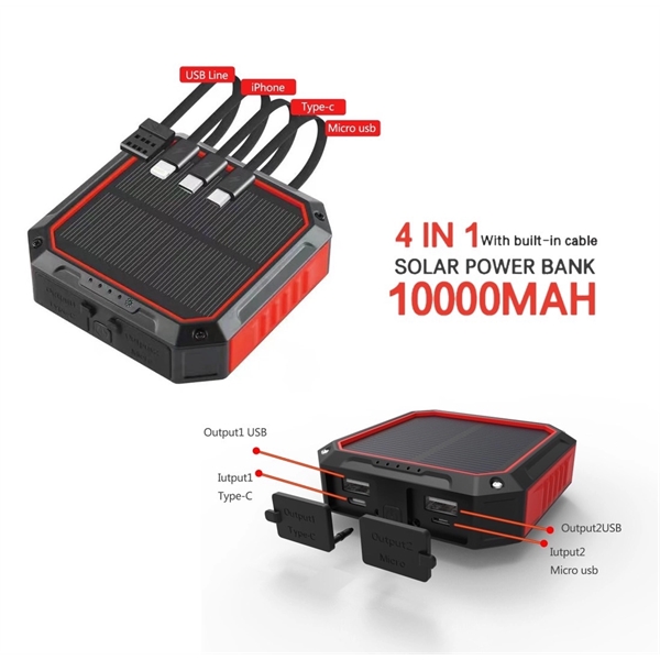 Solar Outdoor Mobile Phone Power Bank - Solar Outdoor Mobile Phone Power Bank - Image 1 of 3