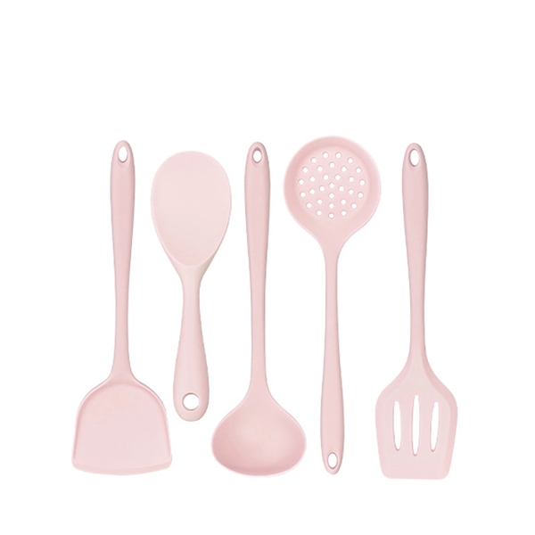 5pcs Silicone Cooking Utensil Set - 5pcs Silicone Cooking Utensil Set - Image 2 of 4