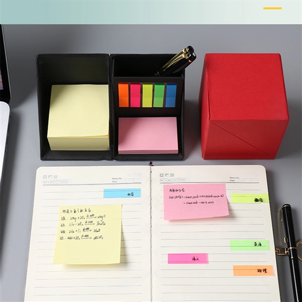Eco-Friendly Cube Shape Sticky Notes Memo Set - Eco-Friendly Cube Shape Sticky Notes Memo Set - Image 2 of 3