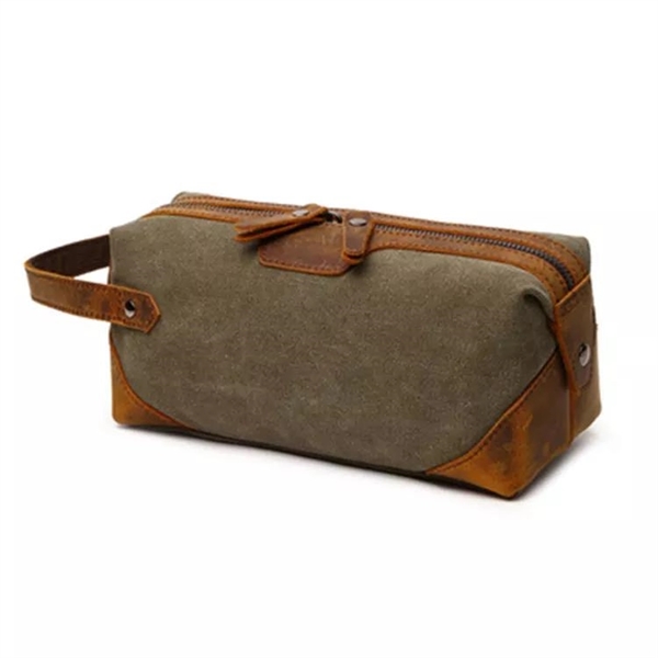 Canvas Travel Toiletry Bag - Canvas Travel Toiletry Bag - Image 2 of 4