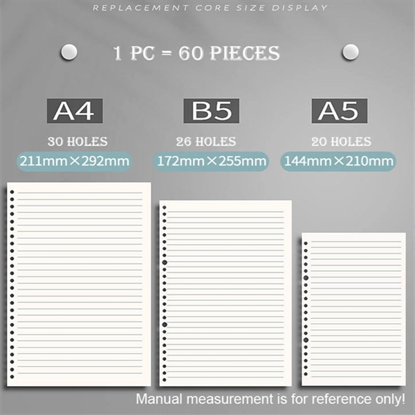 A4 Transparent Loose Leaf Binder Notebook - A4 Transparent Loose Leaf Binder Notebook - Image 3 of 3