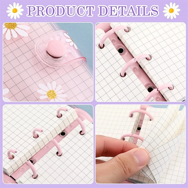 Mini Binder Daisy Pvc Notebook - Mini Binder Daisy Pvc Notebook - Image 1 of 4