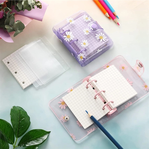 Mini Binder Daisy Pvc Notebook - Mini Binder Daisy Pvc Notebook - Image 2 of 4