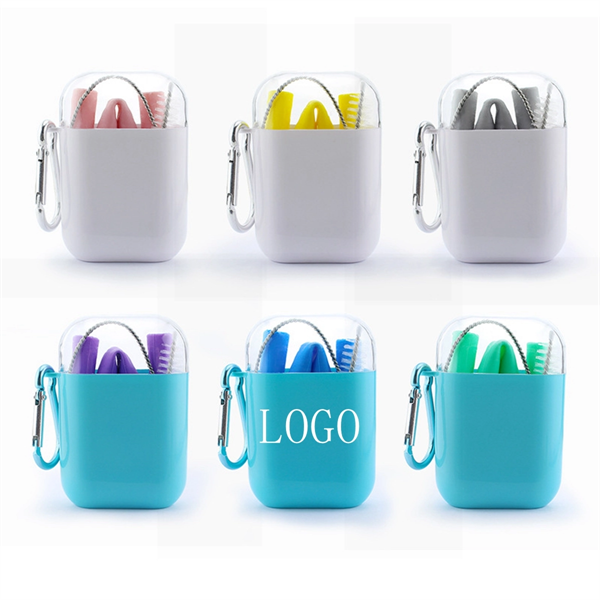 Reusable Silicone Drinking Straw Bpa Free With Box - Reusable Silicone Drinking Straw Bpa Free With Box - Image 0 of 3