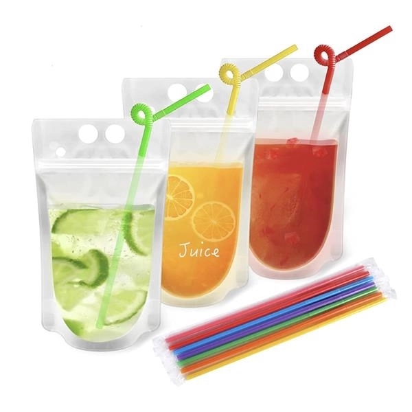 Juice Pouch With Straw - Juice Pouch With Straw - Image 0 of 2