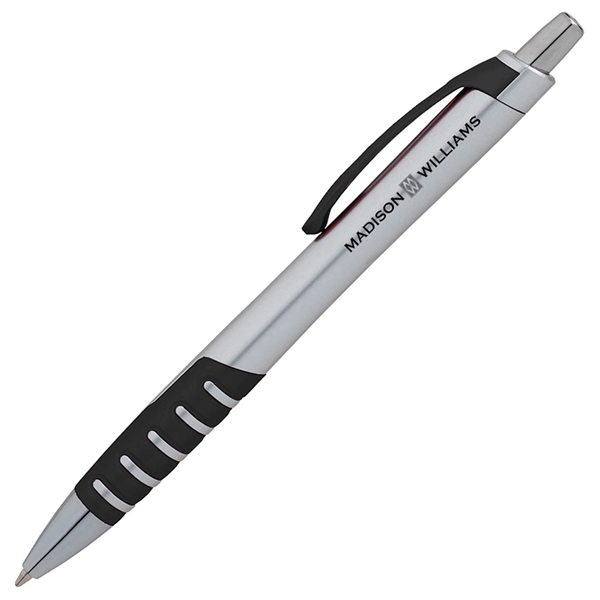Apex Silver Plunge-Action Ballpoint Pen - Apex Silver Plunge-Action Ballpoint Pen - Image 0 of 2