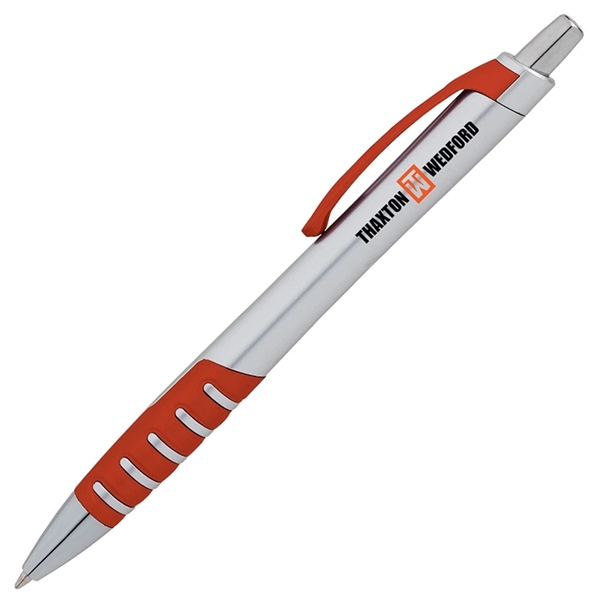 Apex Silver Plunge-Action Ballpoint Pen - Apex Silver Plunge-Action Ballpoint Pen - Image 2 of 2