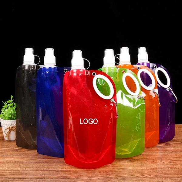 28.7oz Outdoor Foldable Drinking Water Bags - 28.7oz Outdoor Foldable Drinking Water Bags - Image 0 of 2