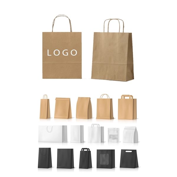 Kraft Paper Shopper Tote Bag