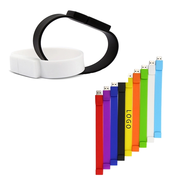 Silicone USB Drive Bracelet - Silicone USB Drive Bracelet - Image 0 of 1