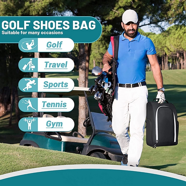 Portable Golf Shoe Bag - Portable Golf Shoe Bag - Image 4 of 8