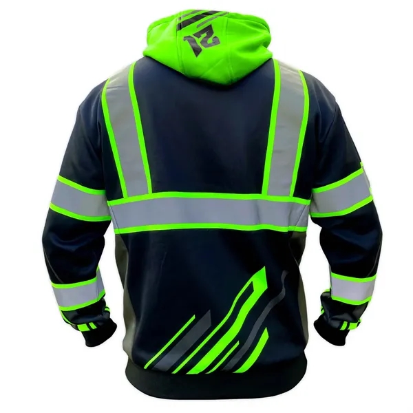 BLACK AMERICAN GRIT SAFETY SWEATSHIRT HOODIE - BLACK AMERICAN GRIT SAFETY SWEATSHIRT HOODIE - Image 6 of 16