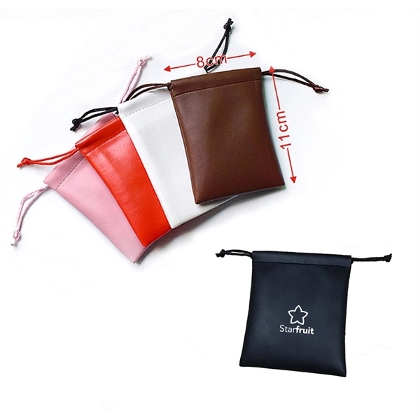 Faux Leather Drawstring Bag - Faux Leather Drawstring Bag - Image 0 of 2