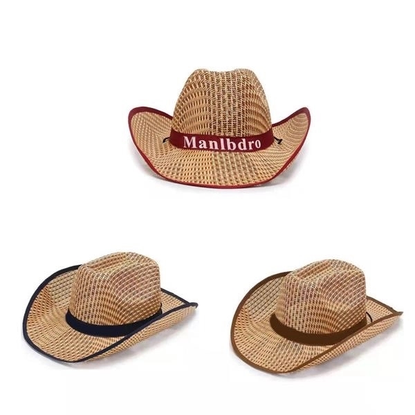 Straw Cowboy Hat - Straw Cowboy Hat - Image 0 of 3