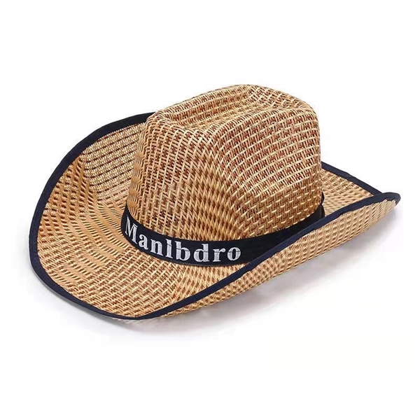 Straw Cowboy Hat - Straw Cowboy Hat - Image 1 of 3