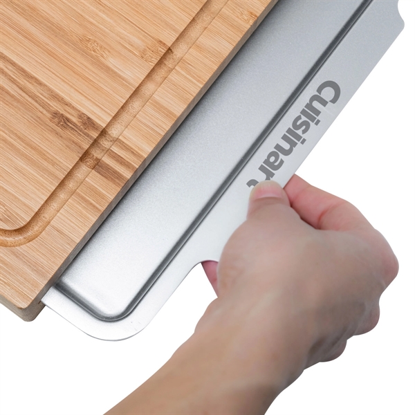 Cuisinart Outdoors® Bamboo Cutting Board With Hidden Tray - Cuisinart Outdoors® Bamboo Cutting Board With Hidden Tray - Image 3 of 8