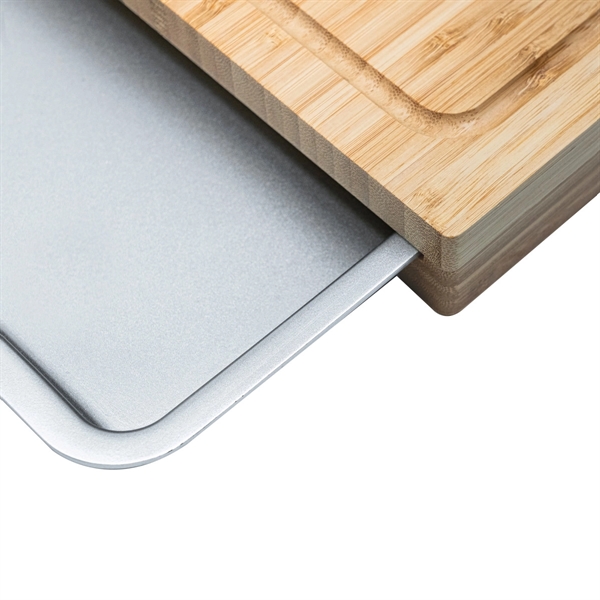 Cuisinart Outdoors® Bamboo Cutting Board With Hidden Tray - Cuisinart Outdoors® Bamboo Cutting Board With Hidden Tray - Image 4 of 8