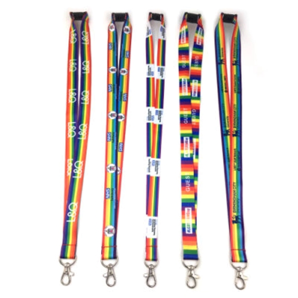 Custom Sublimation Recycled PET Lanyard w/ Safety Breakaway - Custom Sublimation Recycled PET Lanyard w/ Safety Breakaway - Image 1 of 2