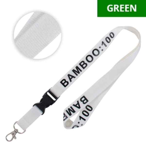 Biodegradable Bamboo Eco-friendly Lanyard w/ Buckle Release - Biodegradable Bamboo Eco-friendly Lanyard w/ Buckle Release - Image 2 of 12