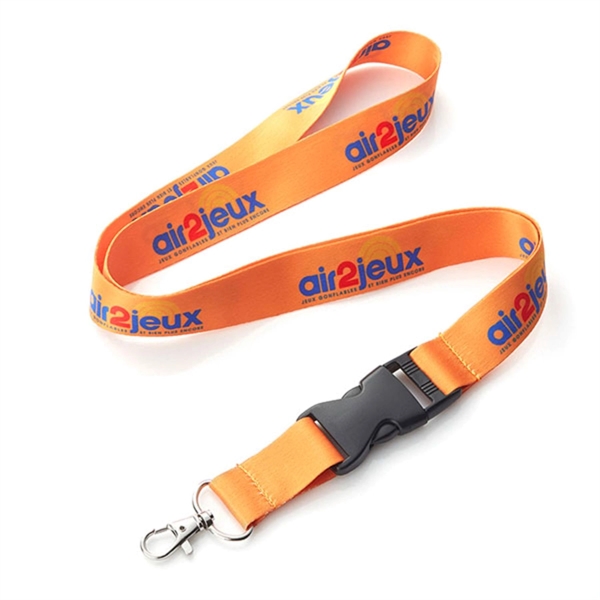 rPET Dye-Sublimated Eco-friendly Lanyard w/ Buckle Release - rPET Dye-Sublimated Eco-friendly Lanyard w/ Buckle Release - Image 3 of 3