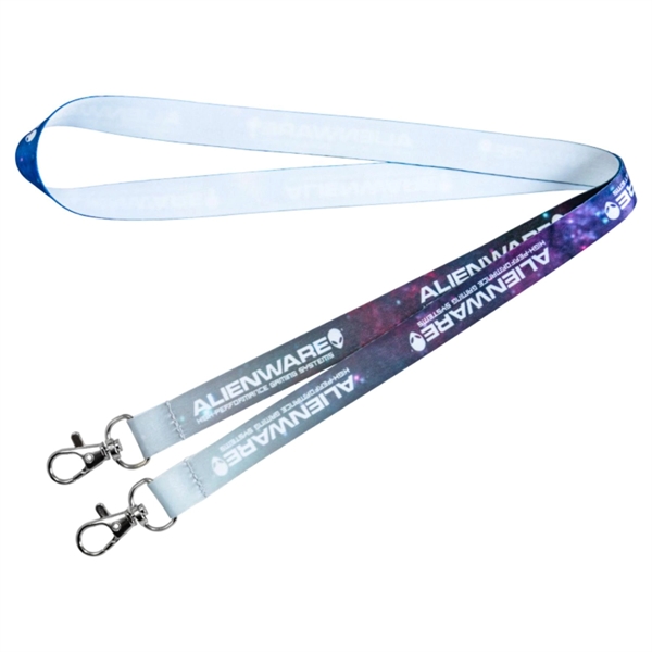 Eco-friendly Dye-Sublimated RPET Double Ended Lanyard - Eco-friendly Dye-Sublimated RPET Double Ended Lanyard - Image 3 of 3