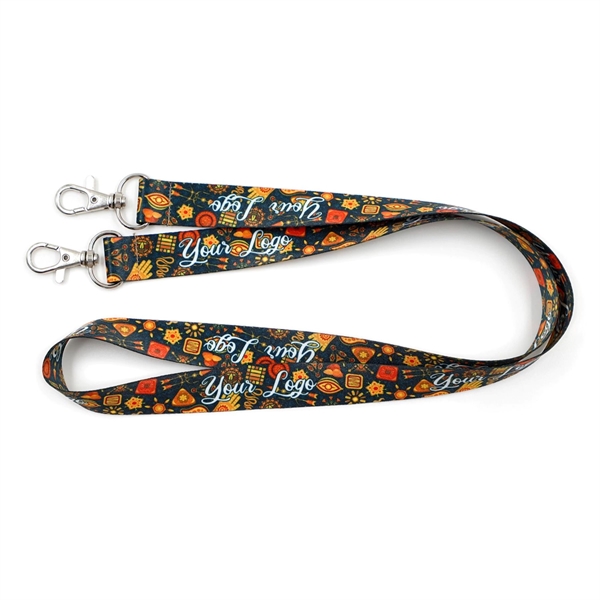 Eco-friendly Dye-Sublimated RPET Double Ended Lanyard - Eco-friendly Dye-Sublimated RPET Double Ended Lanyard - Image 1 of 3