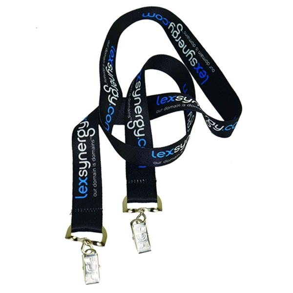 Eco-friendly Dye-Sublimated RPET Double Ended Lanyard - Eco-friendly Dye-Sublimated RPET Double Ended Lanyard - Image 2 of 3