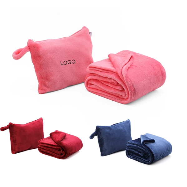 Zipper Car Travel Blanket With Bag - Zipper Car Travel Blanket With Bag - Image 0 of 3