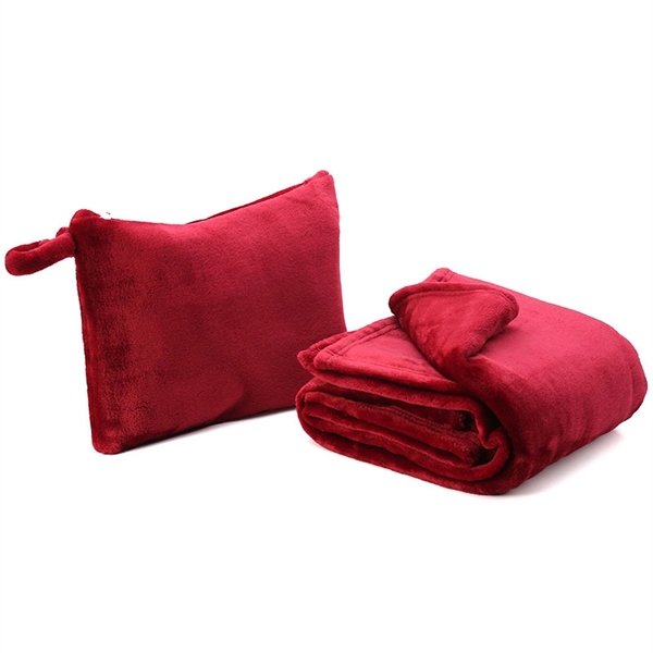Zipper Car Travel Blanket With Bag - Zipper Car Travel Blanket With Bag - Image 2 of 3