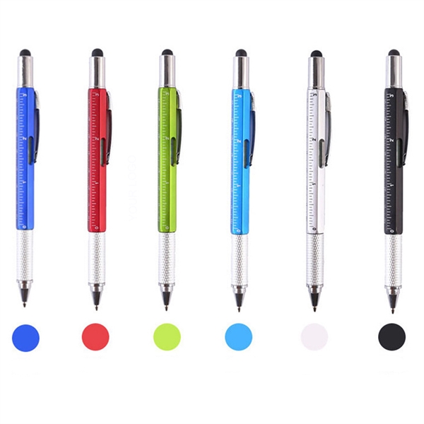 ABS Stylus Ballpoint & Ruler & Screwdriver & Level Tool - ABS Stylus Ballpoint & Ruler & Screwdriver & Level Tool - Image 1 of 1