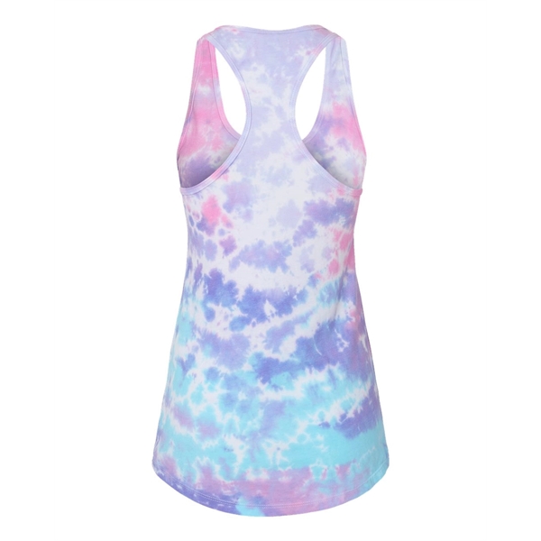 Colortone Women's Tie-Dyed Racerback Tank Top - Colortone Women's Tie-Dyed Racerback Tank Top - Image 2 of 12